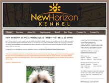 Tablet Screenshot of newhorizonkennel.com